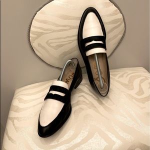 Sam Edelman Black and White Loafer